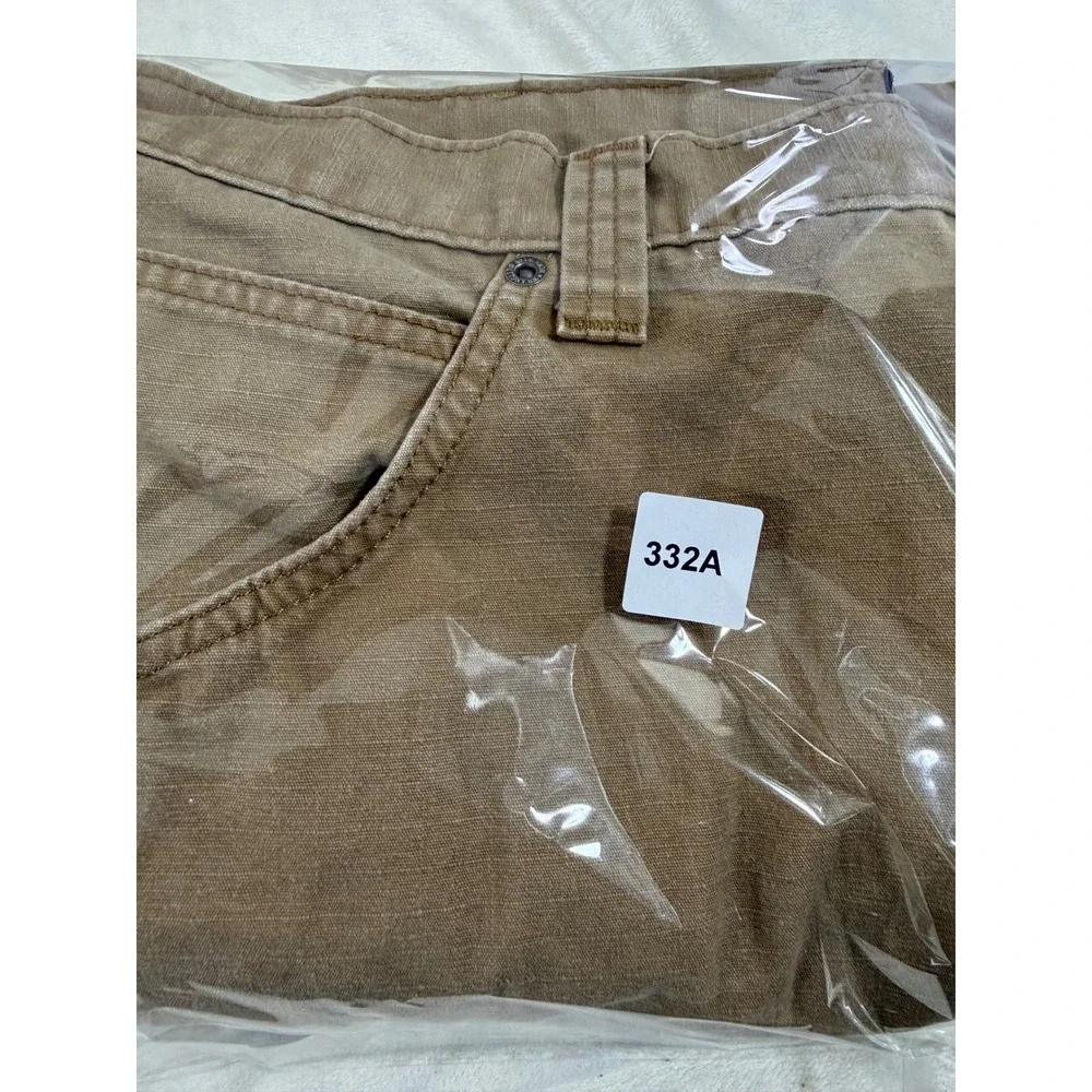 Wrangler Workwear Men's 38x30 Carpenter Cargo Pants Tan Canvas Workwear Utility